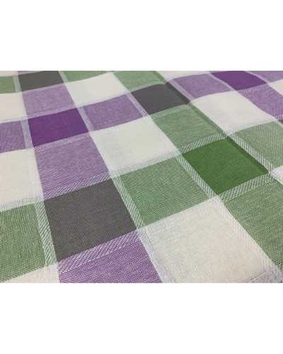 Dolomite Tablecloth with Twisted Checks dyed in yarn 140 cm high