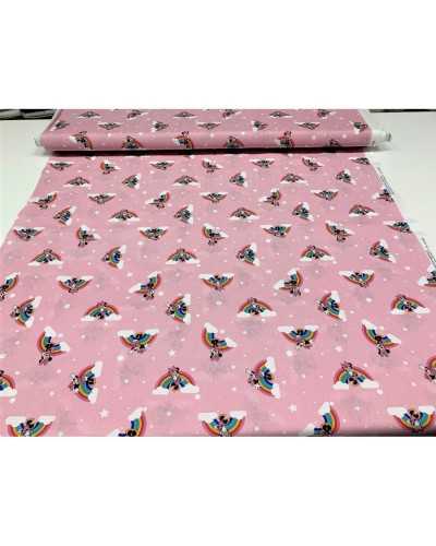 50 Cm Minnie Rainbow Print Cotton Fabric 140 Cm High