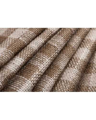 50 Cm Moka Square Jute Canvas Fabric 130 Cm High