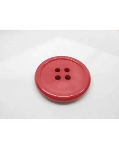 Big Red Button 45x45 Mm Plastic 4 Holes