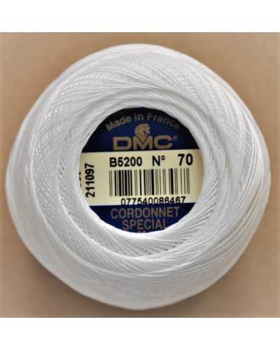 Fil à crocheter Cordonetto Special B5200 N70 DMC Blanc 20 grammes