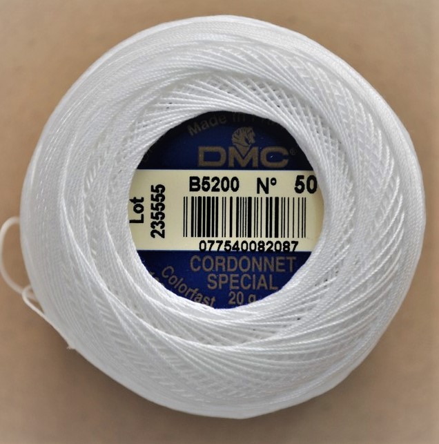 Jersey Algodón Crochet Natura Medium 332 DMC 50 Gramos