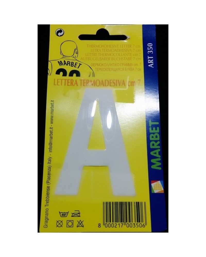 Thermoadhesive Letter Application White Pvc High Cm 7 Marbet
