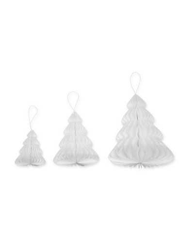 3-teiliges Baumschmuck-Set, 10/15/20 cm Seidenpapier