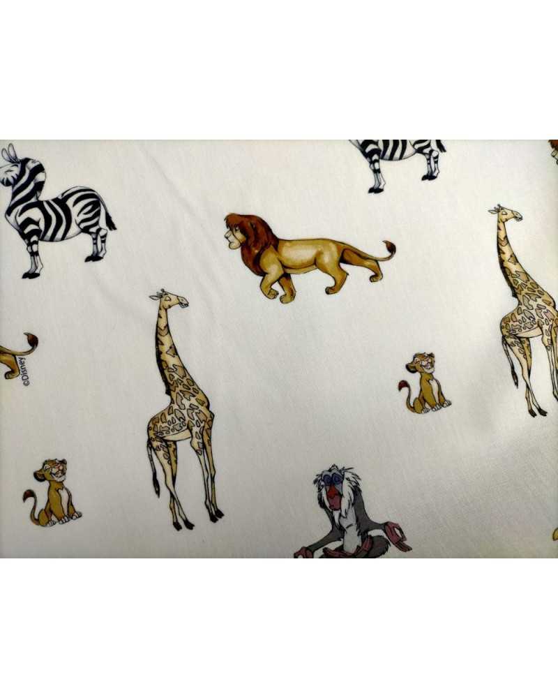 50 Cm Pure Cotton Fabric Printed Lion King Walt Disney H 150