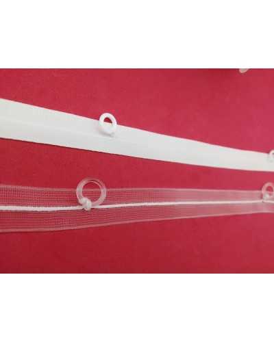 Drapery Curtain Rod Package with Plastic Ring 1.7 cm High