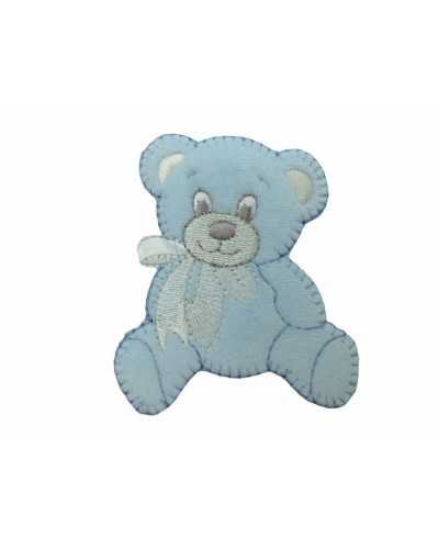 Application Thermoadhesive Baby Bear Velvet Fiocco 65x60 Mm