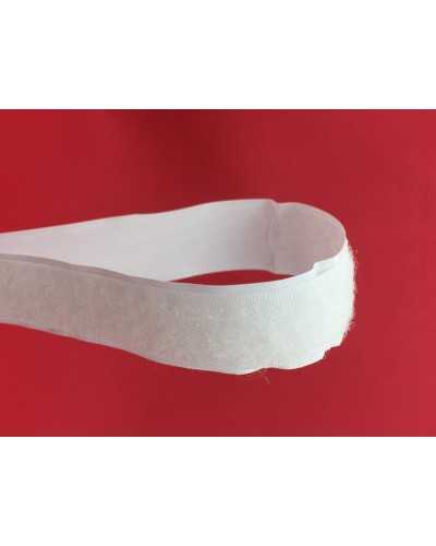 Velcro Tape Female Soft Buttonhole White Adhesive 2 Cm High