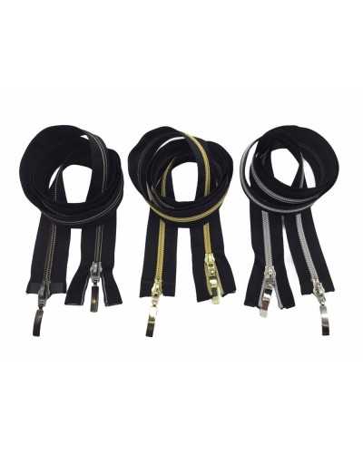 Cremallera 2 deslizadores Desmontable Cadena larga de 1 mt 6 correas negras de nailon