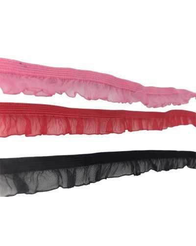 Organza Rouches Elastic Trimmings High 17 Mm