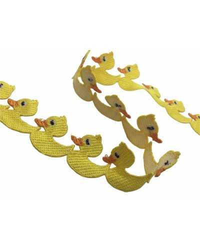 Passementerie Fashion Canard Jaune Découpable Haut 3 Cm