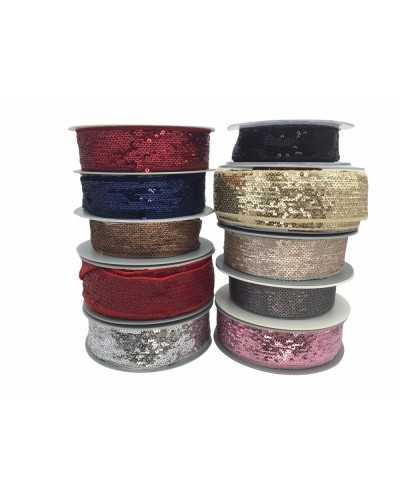 50 Cm Trimmings Ribbon Gallon Edge Micro Sequins High 35 Mm