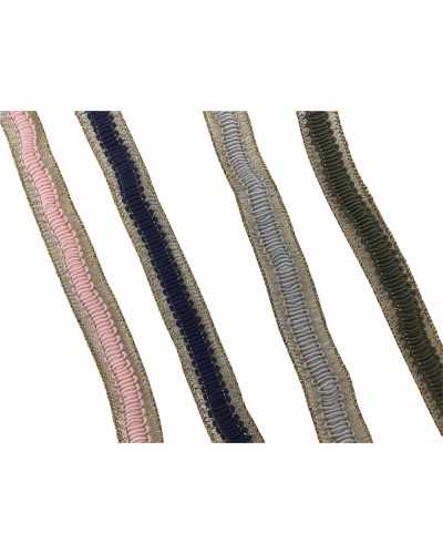 Trimmings Trim Edge Thread Metallic Gold Base 15 mm high