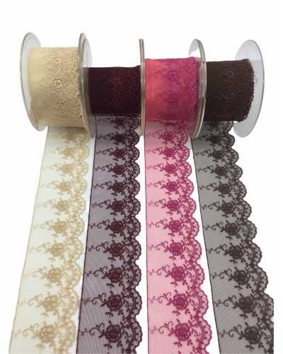 Bordo pizzo washi tape nastro adesivo tessuto scrapbooking e