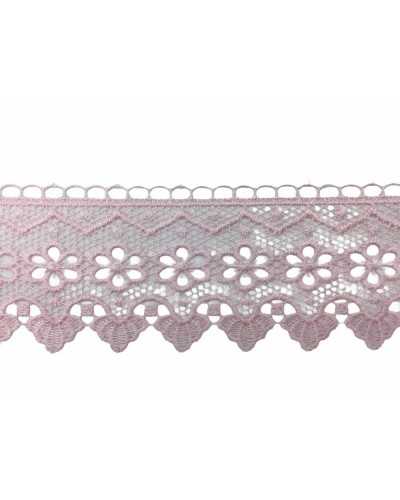 Passementerie Dentelle Macramè Pointe Fleur Zig Zag Haut 8 Cm