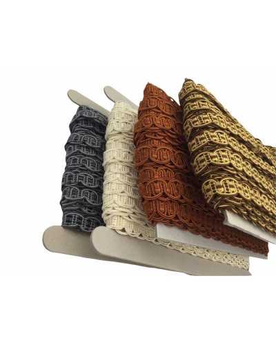 Passementerie Point de couverture Tapisserie d'ameublement Corde polie 2 cm de haut