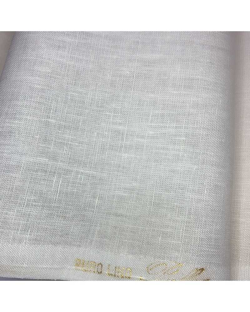 50 cm Tessuto Puro Lino Italiano Bianco art. 306 tela alto 90 cm