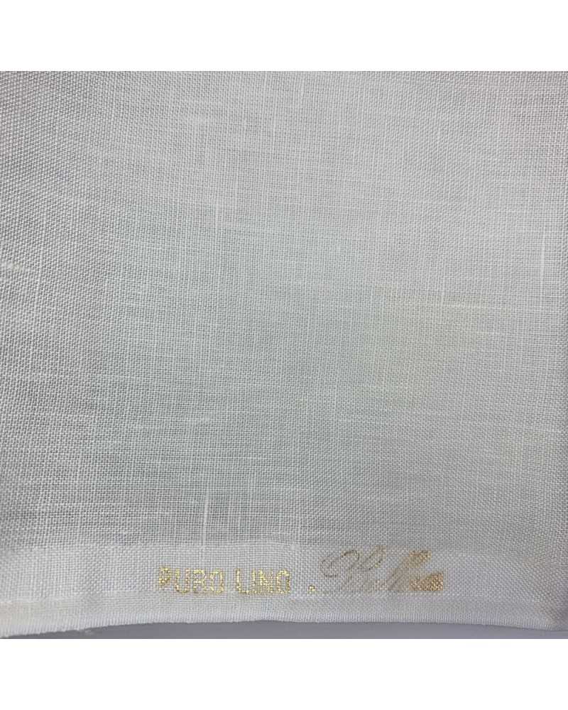 50 cm Tessuto Puro Lino Italiano Bianco art. 306 tela alto 90 cm