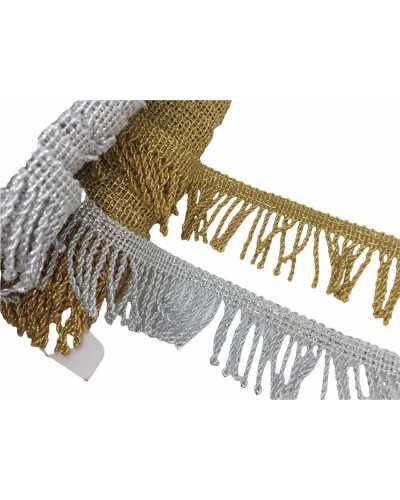 Passementerie Frange Cordon Lurex Haut 35 Mm