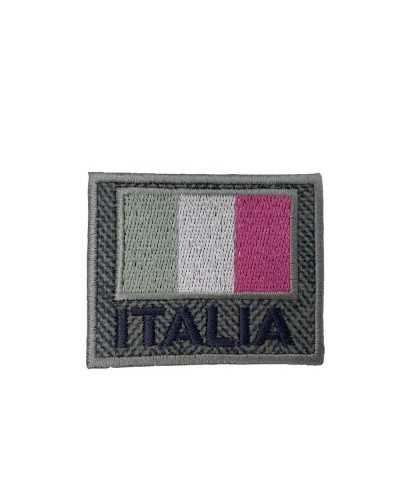 Thermoadhesive Application Patch Flag Coat of Arms Written Italy 6X5 Cm