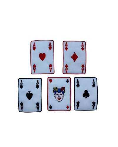 Ecusson thermocollant poker pique