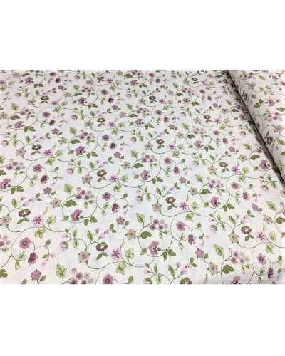 Fabric small flowers upholstery furniture mon amour printed cotton loneta 2,80 mt high