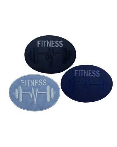 Iron-on Application Patch Oval Rocker Patch Fitness Embroidery 10x7 Cm
