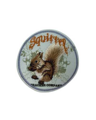 Round Iron-on Application Squirrel Animal Embroidery Patch 65 Mm