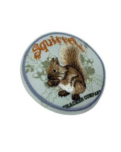 Round Iron-on Application Squirrel Animal Embroidery Patch 65 Mm