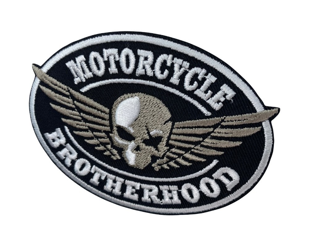 H-D® Patch da cucire con stemma con logo nero ricamato – HARLEY