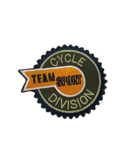 Application Patch Sport Cycle Team Sport Division Embroidered Thermo Self Adhesive 7x6 Cm
