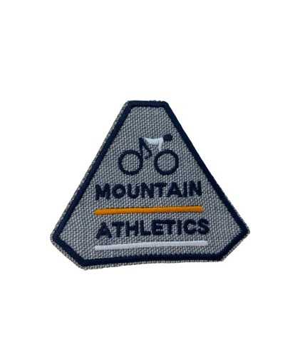Bicycle Application Iron-on Adhesive Patch Marbet Embroidered Triangular 75x60 Mm