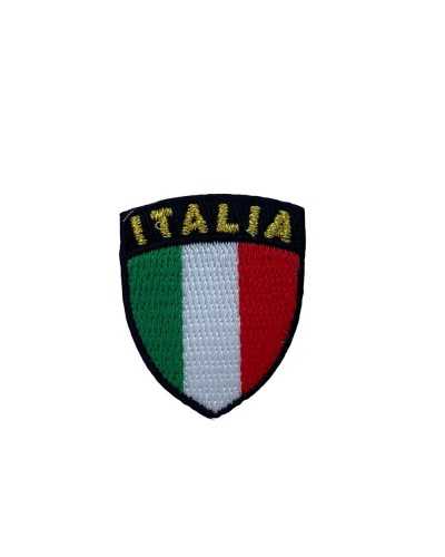 Iron-on Application Lurex Italy Patch Marbet Small Shield 30x35 Mm