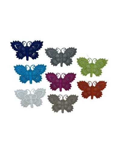 Application Embroidery Macrame Iron-on Butterfly Patch Cm 5x4