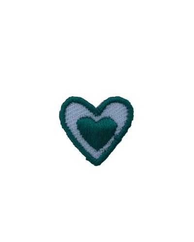 Application Iron-On Patch Baby White Heart Embroidery 2 Cm