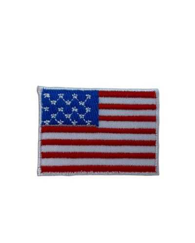Iron-On Application Embroidered Flag USA America 45x35 Mm