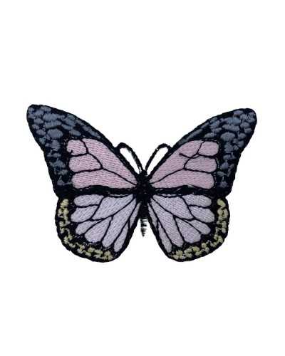 Iron-on Application Pink Butterfly Embroidery Patch 7x5 Cm