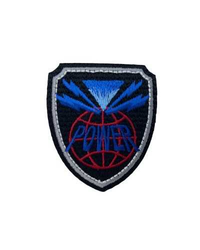 Iron-on Application Black Shield Patch Power Sport Embroidery 55x50 Cm