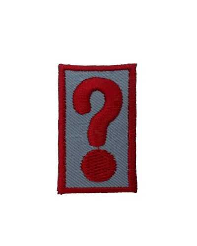 Application Iron-on Patch Embroidery Question Mark Red 5x3 Cm