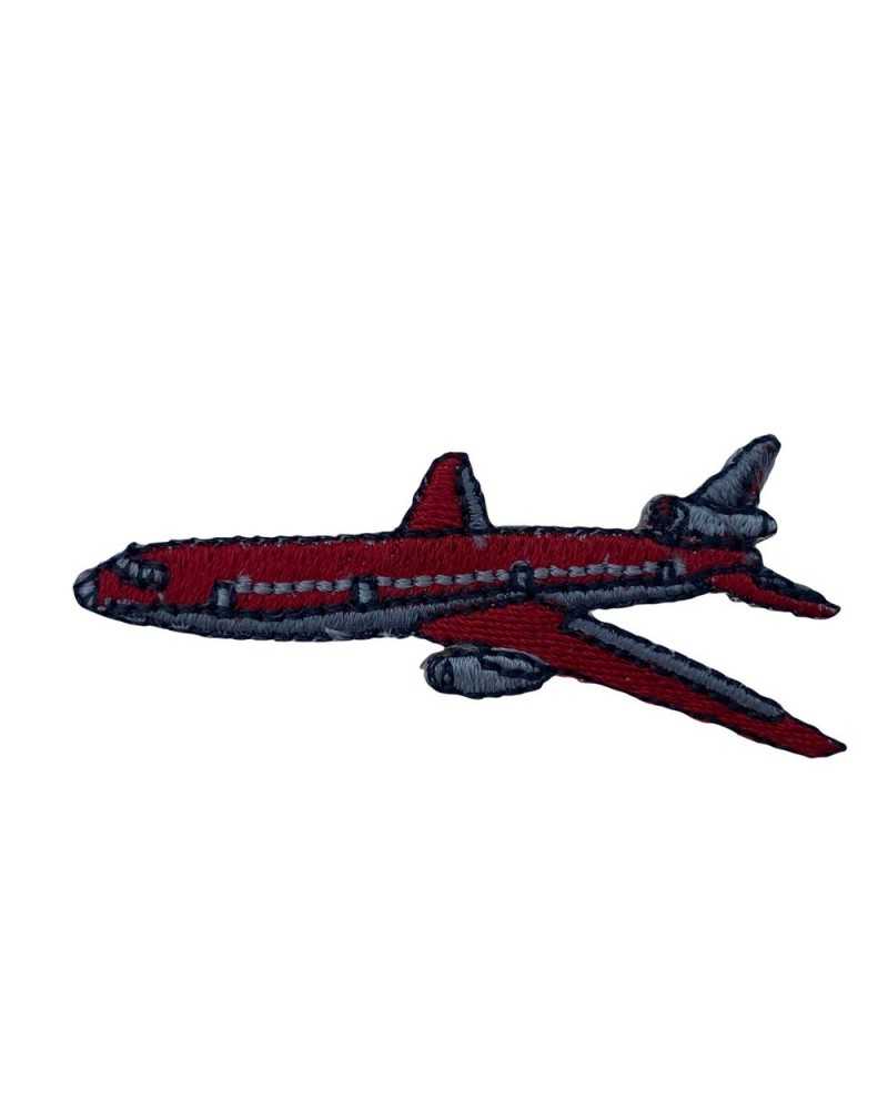 Iron-on Application Patch Embroidery Airplane 60x25 Mm