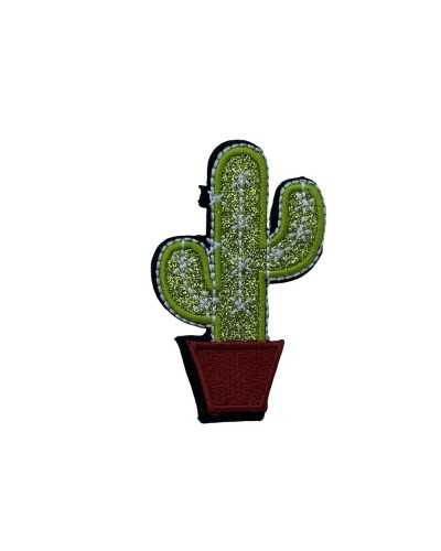 Applicazione Cactus Ricamo Termoadesiva Patch Toppa 65x40 Mm