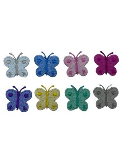 Application Butterfly Embroidery Heart Thermoadhesive Patch 25 Mm