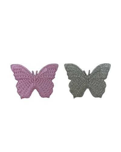 Thermoadhesive Application Butterfly Embroidery Patch Plain 3 Cm