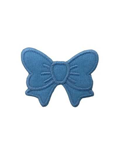 Application Ecusson Thermocollant Baby Bow Broderie Velours Cocarde 45x35 Mm