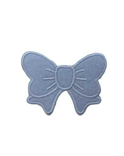 Application Iron-on Patch Baby Bow Embroidery Velvet Cockade 45x35 Mm