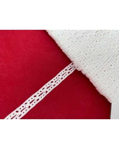 25 Mt Passementerie Dentelle Bordure Cloison Petit Coton Crochet Type 1 Cm De Haut