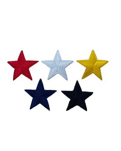Star Patch Application Thermoadhesive Solid Embroidery Patch 45 Mm High