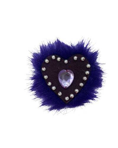 Application Sewable Heart Ecological Ecological Fur Lapin Suede Beads Stone Cm 6x6