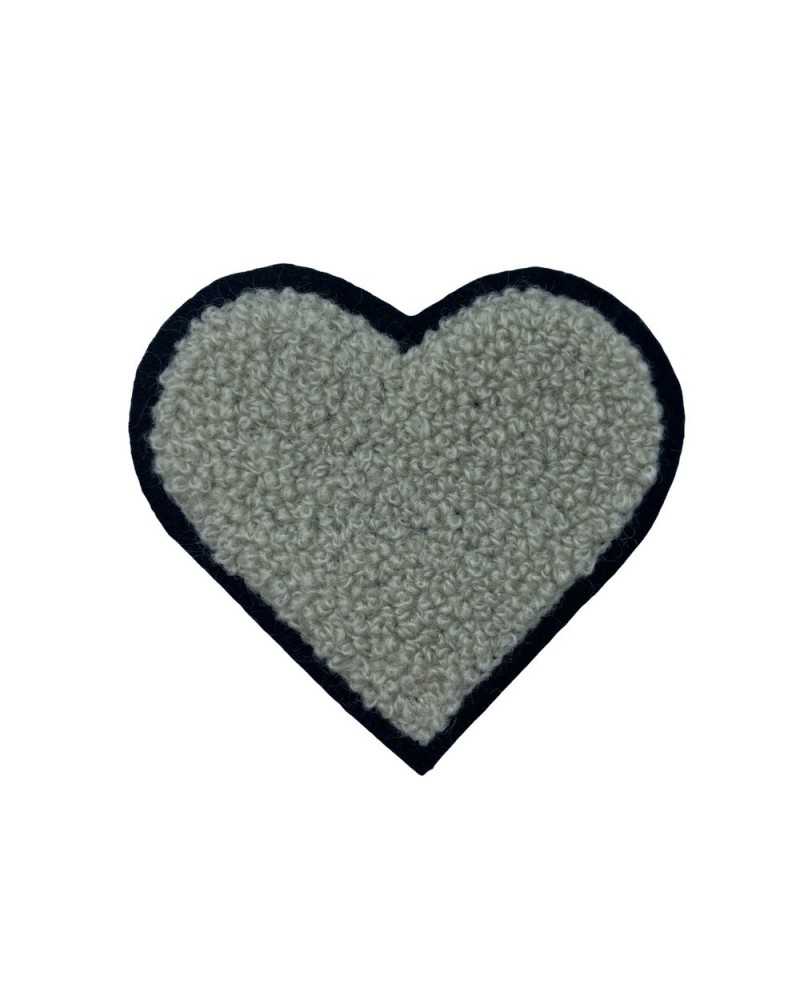Wool Heart Iron-on Patch Application 60x55 Mm
