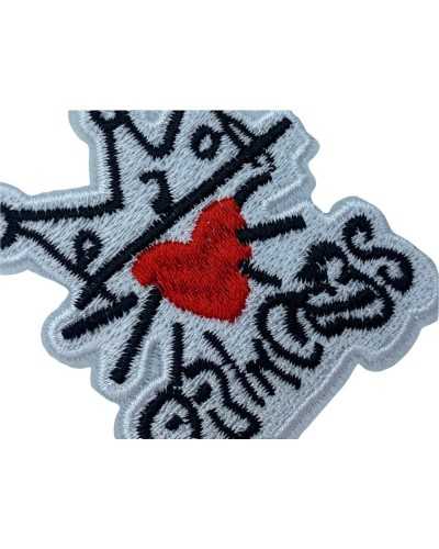 Application Princess Heart Embroidery Crown 6 Cm High